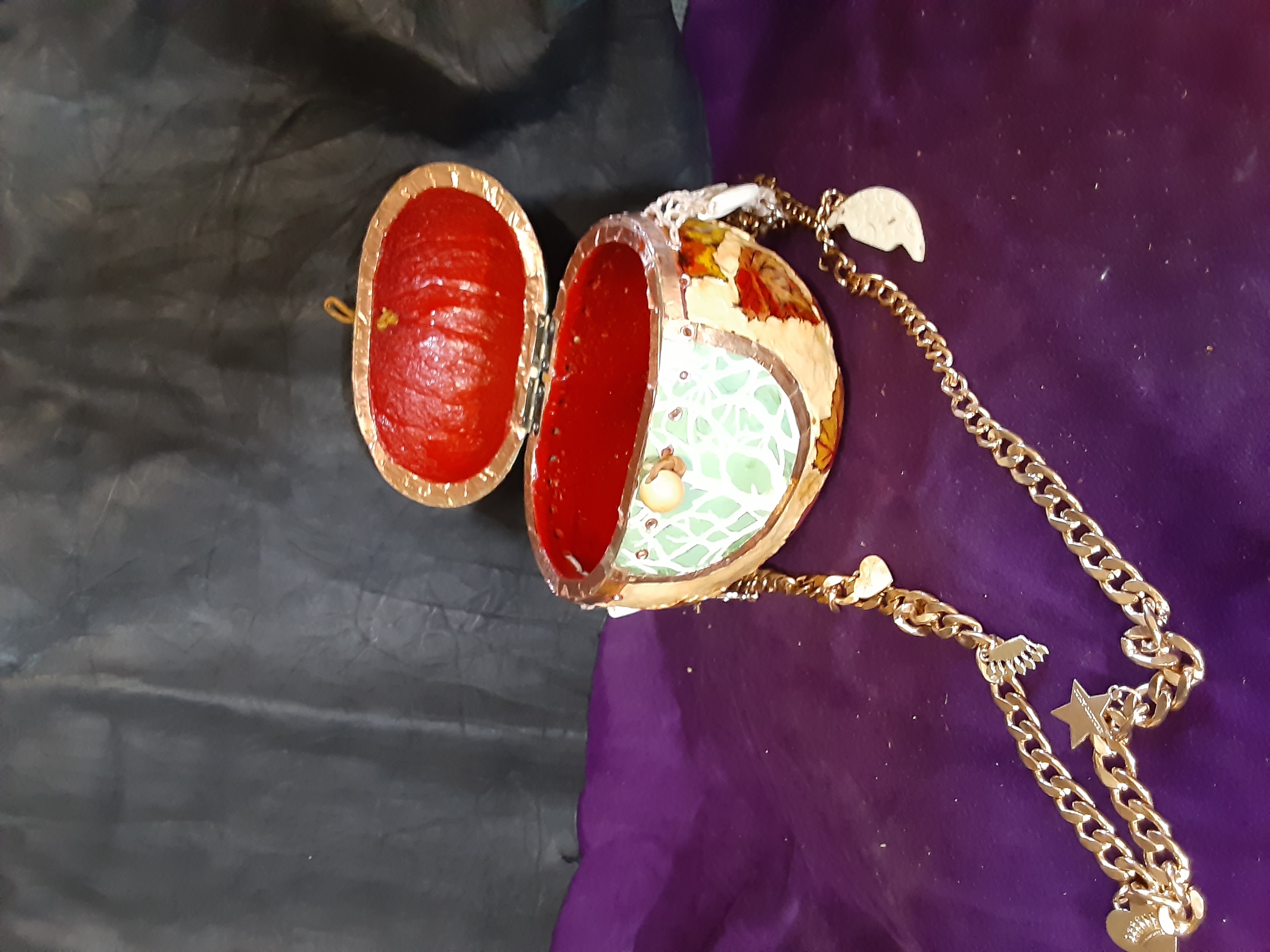 Autumn: Bag of Leaves sculpture by Diana Wunderle